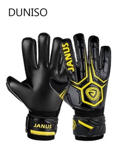 Goalie Gloves for Youth and Adult, Goalkeeper Gloves Kids with Finger Support, Soccer Gloves for Men and Women, Junior Keeper Football Gloves for Training and Match