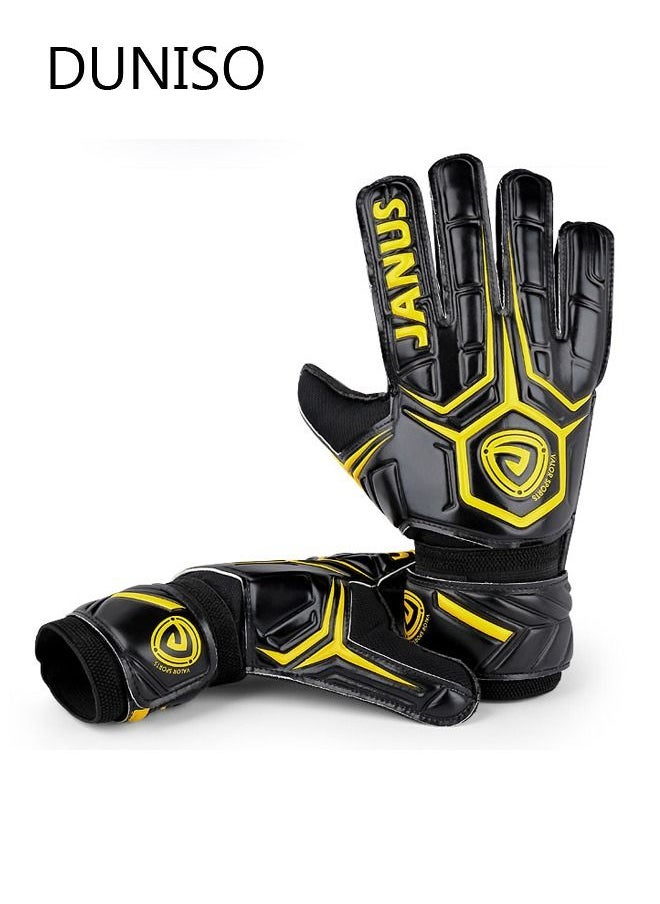 Janus - Goalie Gloves for Youth and Adult, Goalkeeper Gloves Kids with Finger Support, Soccer Gloves for Men and Women, Junior Keeper Football Gloves for Training and Match - Image 1