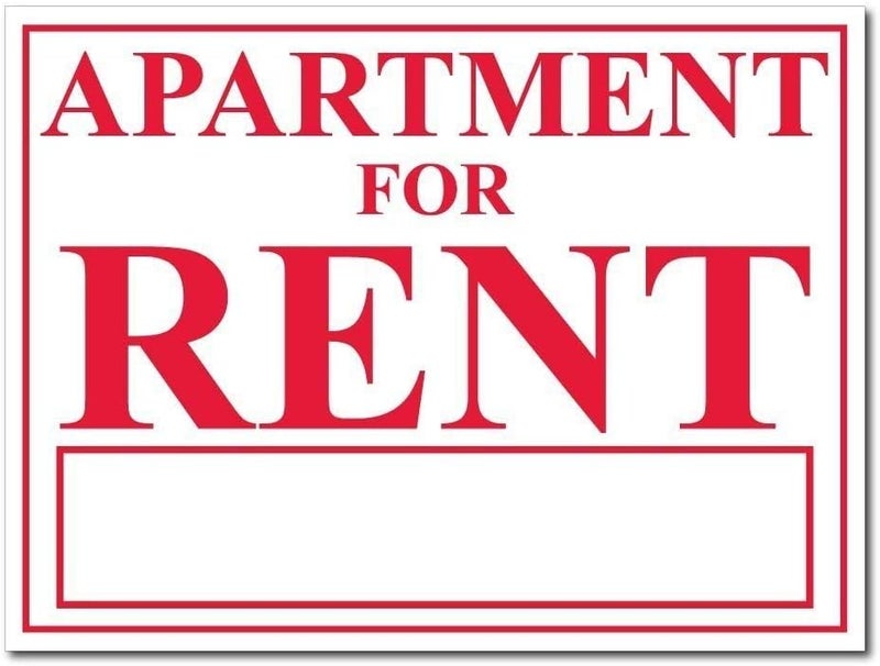 VictoryStore Realtor Yard Signs Apartment for Rent Sign  Set of 218 inches x 24 inches  Two Sided  Great for Renting Apartment Includes 4 Stakes - Image 1