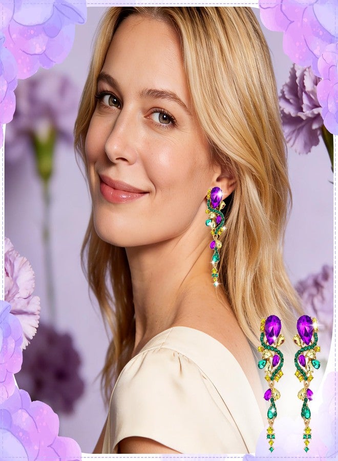 FBBP Mothers Day Gifts for Mom from Daughter Son, Purple Gifts for Women, Purple Earrings for Her Wife Sister, Birthday Anniversary Graduation Presents for Women - Image 3