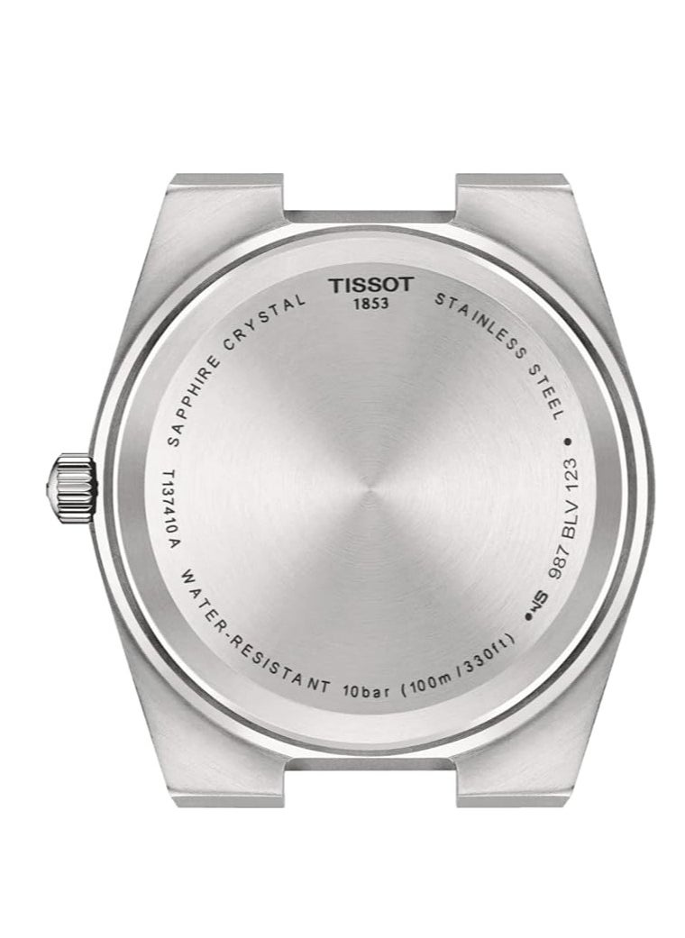 TISSOT - Tissot Mens PRX 316L Stainless Steel case Quartz Watches, White, Rubber, 12 (T1374101701100) - Image 1