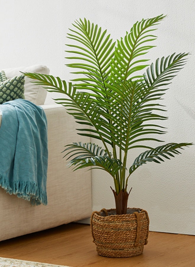 Zvezvia Artificial Areca Palm Plant Fake Tropical Palm Tree, Faux Dypsis Lutescens Plants in Pot for Indoor Outdoor House Home Office Garden Modern Decoration Housewarming Gift-Set - Image 1