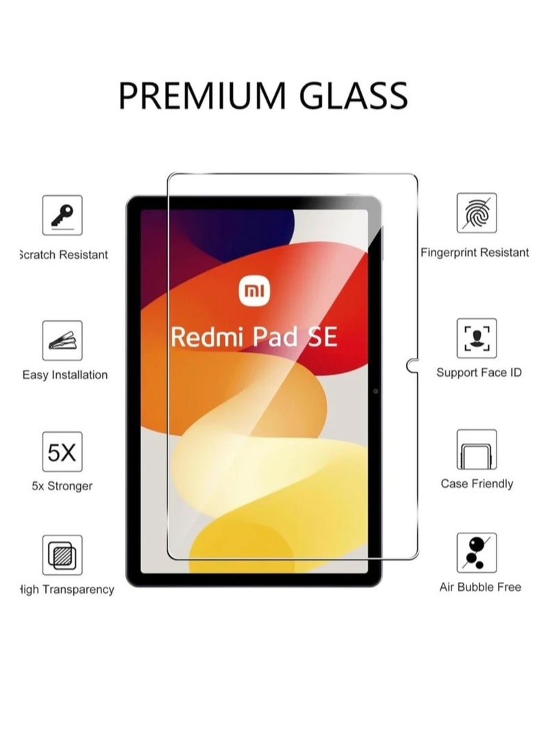 2 Pack Tempered Glass Screen Protector For Xiaomi Redmi Pad SE 11 inch Clear  - Image 4