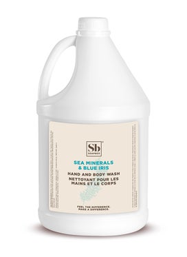 Soapbox Soapbox Liquid Hand Soap & Body Wash, Sea Minerals & Blue Iris - Gentle, Moisturizing Hand & Body Cleanser, Vegan, Cruelty Free Hand Soap Refill for Bathroom, Kitchen, Professional Use - Gallon Size 
