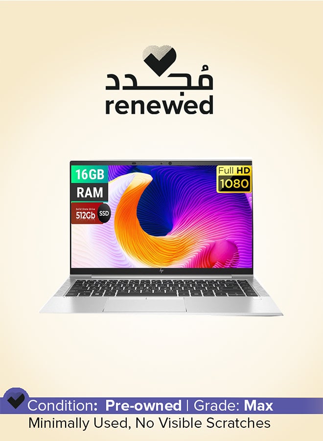HP مجدد - لابتوب HP EliteBook 845 G8 بشاشة 14 بوصة بدقة Full HD، مع معالج Ryzen 5 PRO/ سداسي النواة/ الجيل الخامس/ 16 جيجابايت RAM/ 512 جيجابايت SSD/ ويندوز 10 برو - Image 1