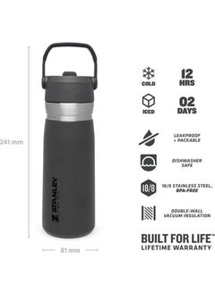 Stanley Go Iceflow Stainless Steel Cold Water Thermos with Straw 0.65 Lt  - Image 2
