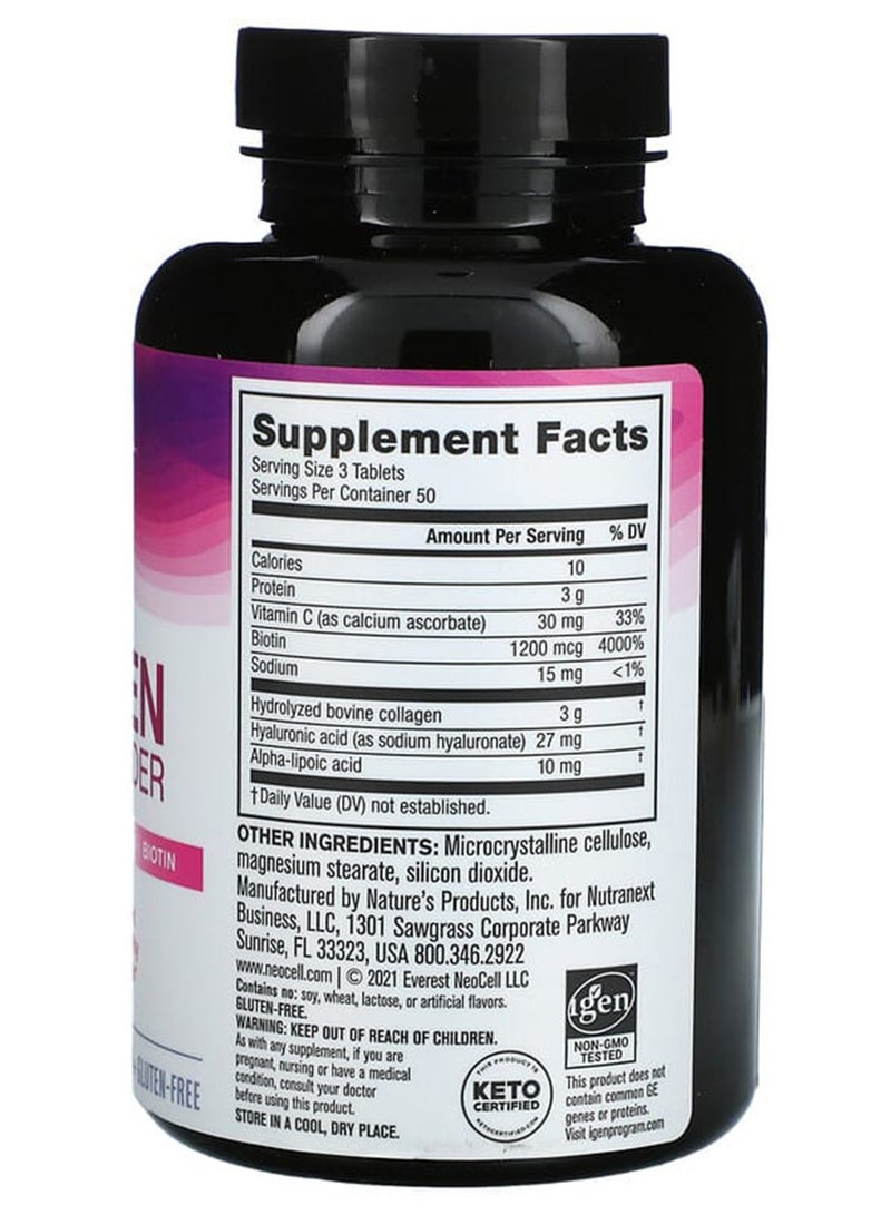 Neocell Collagen Beauty Builder 3000mg 150 Tablets | Advanced Tested Bioactive Collagen | Radiant Skin + Strong Nails - Image 2