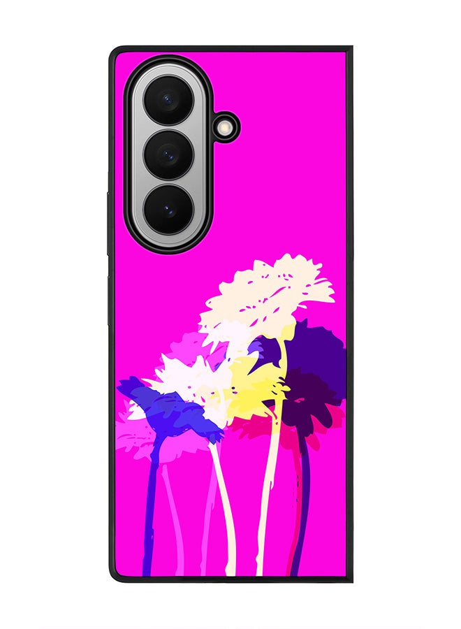 Stylizedd For Samsung Galaxy Z Fold7 Case,Slim fit Camera Protection, Shockproof Thin Phone cover  - Bleeding Flowers (Pink)