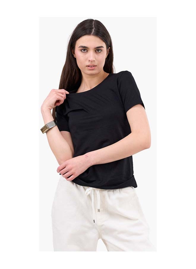 Clue Timeless Tencel Crew Neck Top  - Image 1