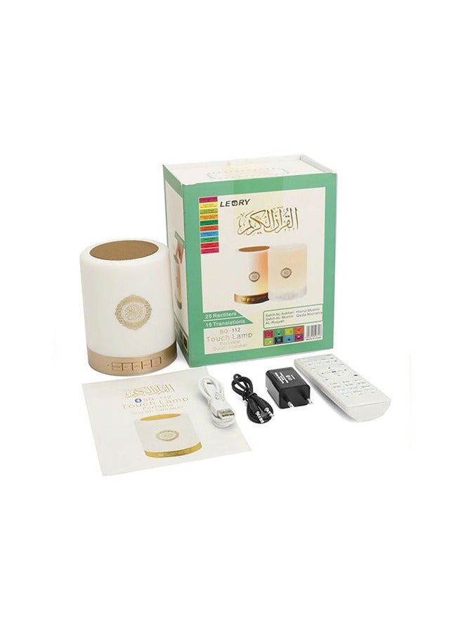 Portable Quran Speaker SQ 112 touch lamp Multicolor  - Image 2