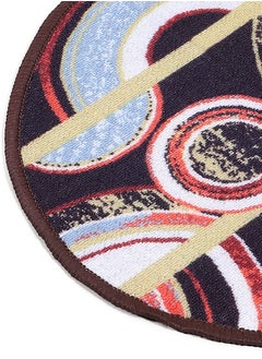 Status Contract Nylon Semi Circle/D-Shape Washable Dirt Trapper Non-Slip Entrance Floor/Door Mat- Pack of 2, Semi Circular, 38 X 58 Cm  - Image 4