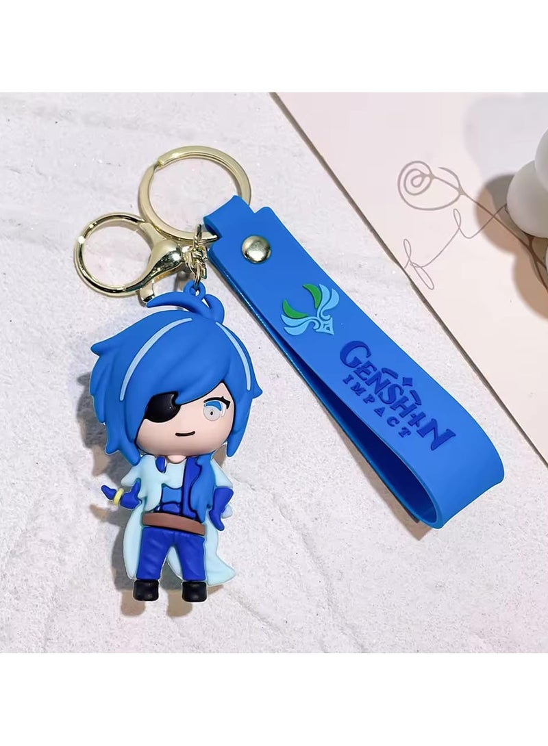 Eula Vision Of God Cosplay Key Chain Unisex Pendant Keyring Accessories Gift PropGame Genshin Impact Alloy Keychain  - Image 1