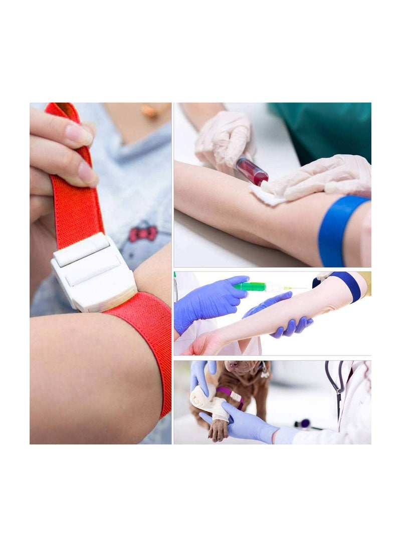 5-Piece Adjustable Tourniquets Medical Emergency First Aid Quick Release Outdoor Elastic Strap Buckle Band - Image 5
