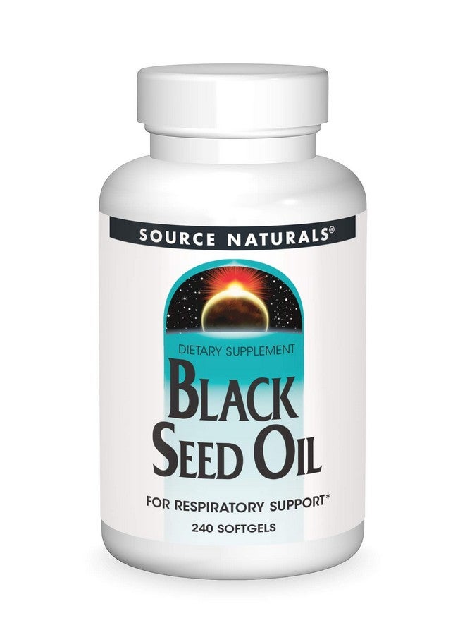 Source Naturals زيت بذور الكمون الأسود لدعم الجهاز التنفسي 240 عدّ - Image 1