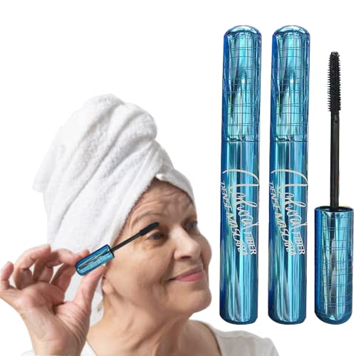 Mascara for Older Women 60 Plus Mascara for Women over 60 with Thinning Lashes Waterproof Mascara Black Hypoallergenic Tubing Mascara Black Volume and Length for Sensitive Eyes 2 Pack