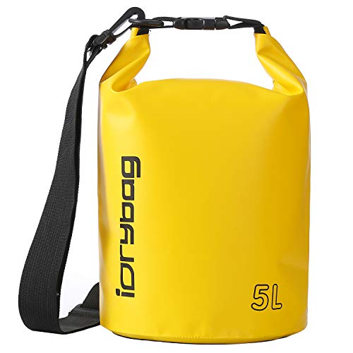 IDRYBAG Dry Bag for Kayaking Waterproof 2L/5L/10L/15L/20L, Small Dry Sack Waterproof Bag for Boating - Image 1