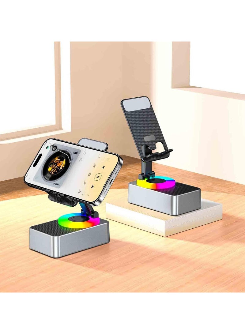 SUKILO 3-in-1 Bluetooth Speaker with Power Bank & Phone Holder – Portable Audio Power Bracket with Rechargeable Battery for Travel and Home Use - Image 2