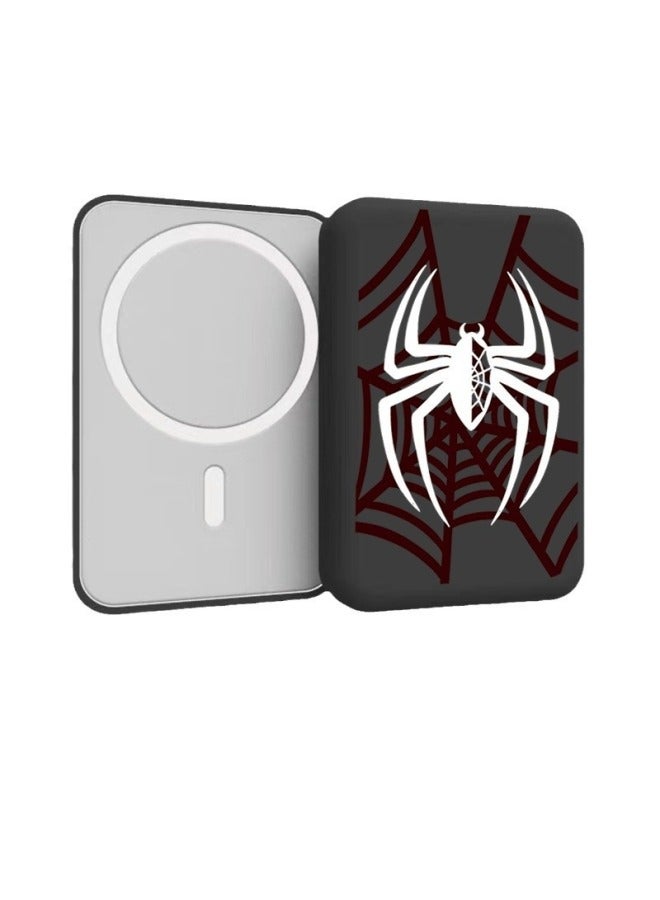 Magsafe Magnetic Wireless Charging Treasure Protective Case Is Suitable For Apple Matte Black Spider In Stock-Specifications:Spider Web Black Frosted Shell
