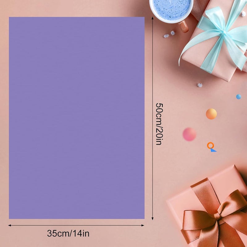 PLULON 60 Sheets Purple White Tissue Paper Wrap Paper Bulk for Gift Bags, Gift Wrapping 14 x 20 Inch for Packaging Small Gift Bag Box Art Crafts Birthday Wedding Mermaid Party Favor Decor - Image 3