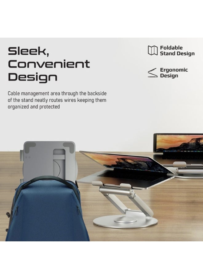 Promats Promate DeskMate-6 Ergonomic Multi-Level Aluminium Laptop Stand  - Image 5