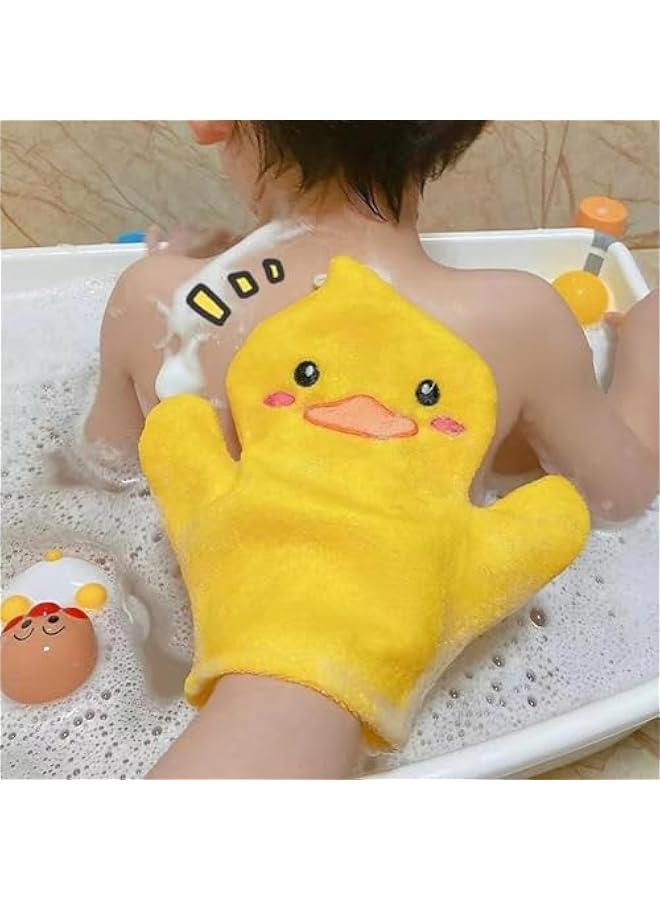 MOXO Set of 3 Bubble Glove Bath Mitts with Cute Animal Designs  Perfect for Kids Toddlers and Adults  Soft Body Scrubber and Washcloth Mitt for a Fun and Gentle Bathing Experience - Image 2