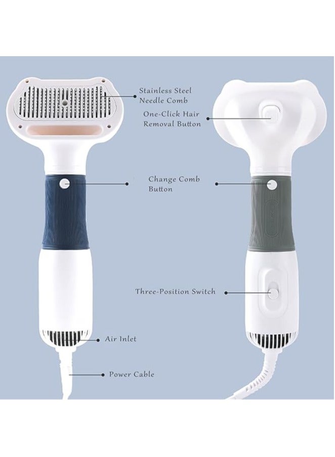 general 3-in-1 Low Noise Pet Hair Dryer Dog Hair Dryer with Sliding Brush Cat Hair Comb Dog Skin Blower - Image 2