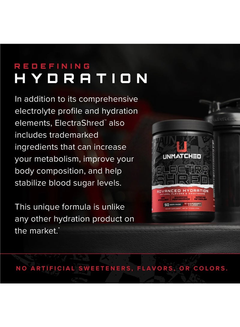UNMATCHED Unmatched Electra Shred Advance Hydration Strawberry Colada 415g  - Image 3