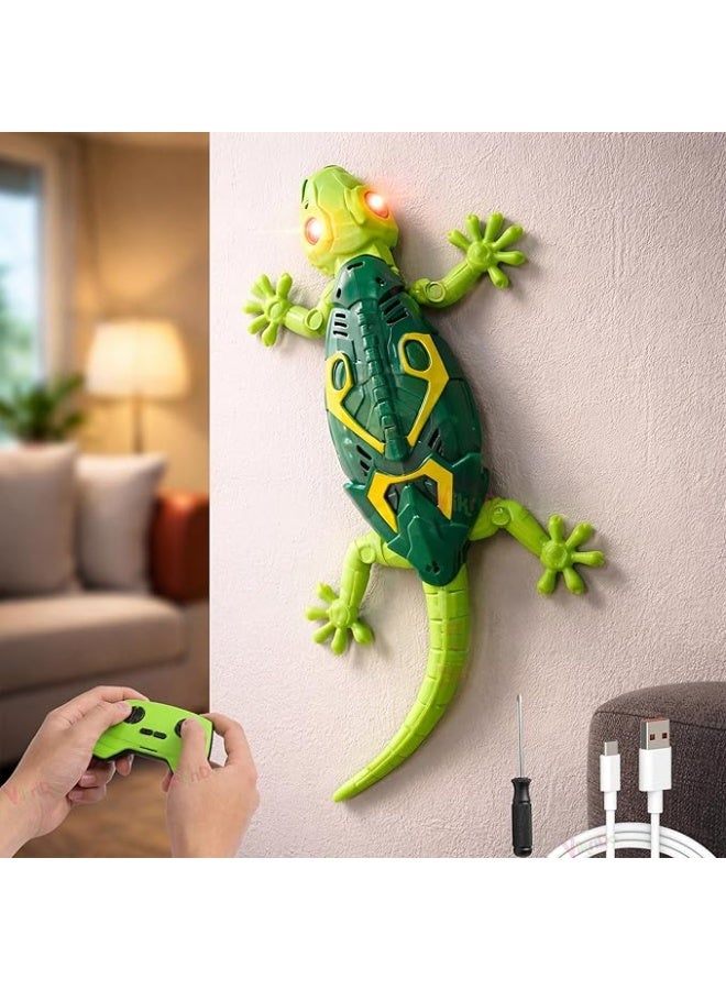 Wall Climbing RC Toy with Remote Control, Rechargeable Climbs Walls & Ceilings, Glowing Eyes Prank Toy for Kids Boys Girls Birthday Gift - Image 1