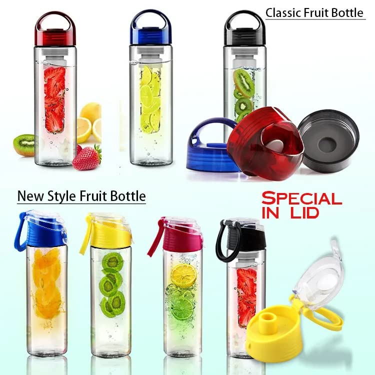 moxly moxly Fruit Infuser Water Bottle 750mlBPAFree Tritan Fruit Infusion Sports Bottle with Flip Top Lid and Drinking Spout LeakProof Design Durable and Lightweight Perfect for Hydrating Pack of 1 - Image 5