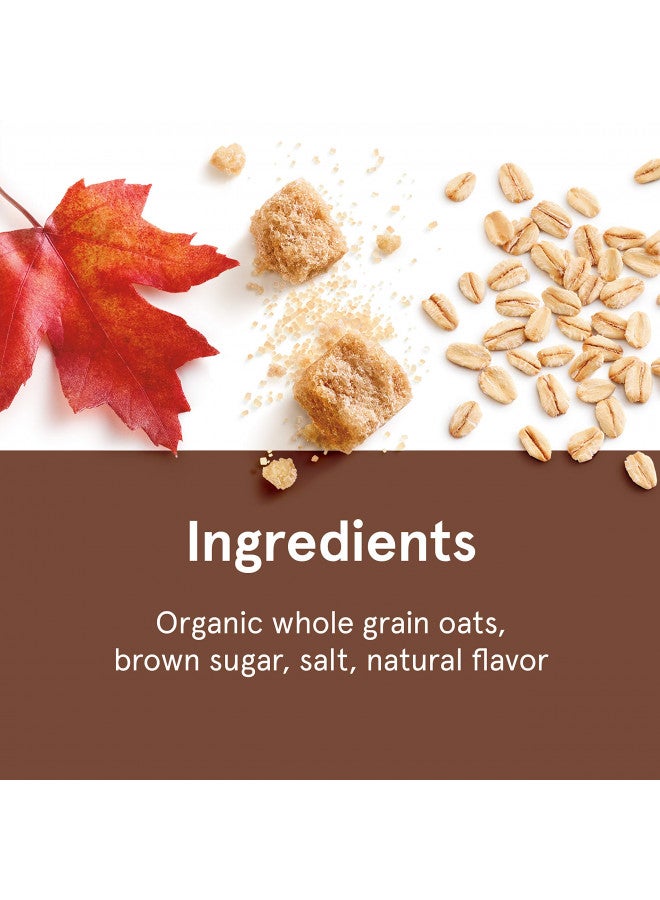 Quaker Quaker Instant Organic Oatmeal Maple & Brown Sugar Breakfast Cereal, 8 Packets Per Box (Pack of 6 Boxes) - Image 2