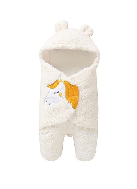 Adjustable Soft Baby Swaddling Infant Hooded Wearable Blanket Sleeping Bag