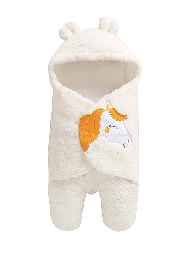 Adjustable Soft Baby Swaddling Infant Hooded Wearable Blanket Sleeping Bag