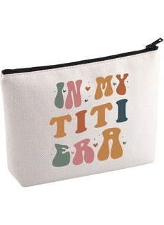 KUIYAI KUIYAI TITI Cosmetic Bag Spanish Aunt Gift Auntie To Be Gift Best TITI Ever Gift Mother Day Gift In My TITI Era Makeup Bag From Niece Nephew (TitiEraMakeup) 