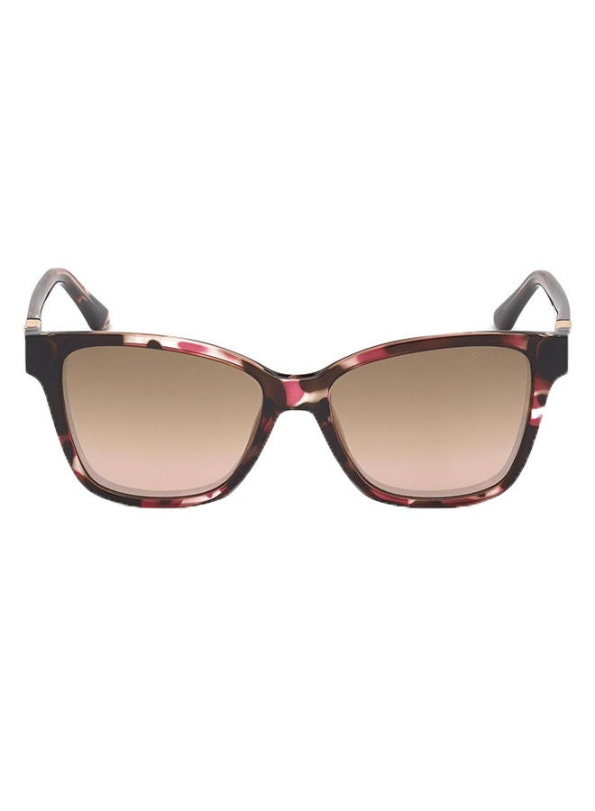 GUESS Women Wayfarer Sunglasses with Brown Lenses - GU7776 74G 54mm - Image 2