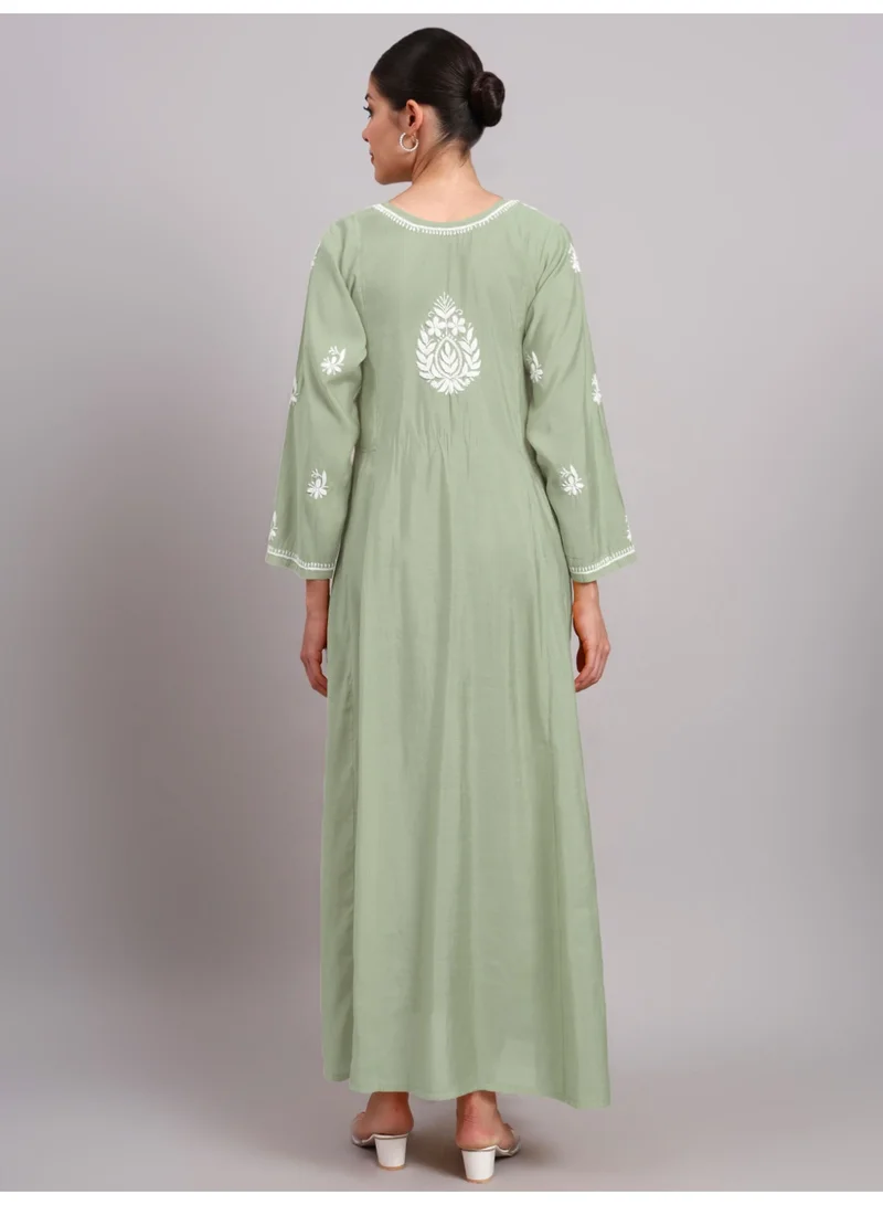 Alaya Hand Embroidered Chikankari Chanderi Jalabiya-AL4088
