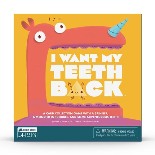 Exploding Kittens I Want My Teeth Back 24 Players Ages 4 10 Minutes to Play Educational Board Game for Kids - Image 1
