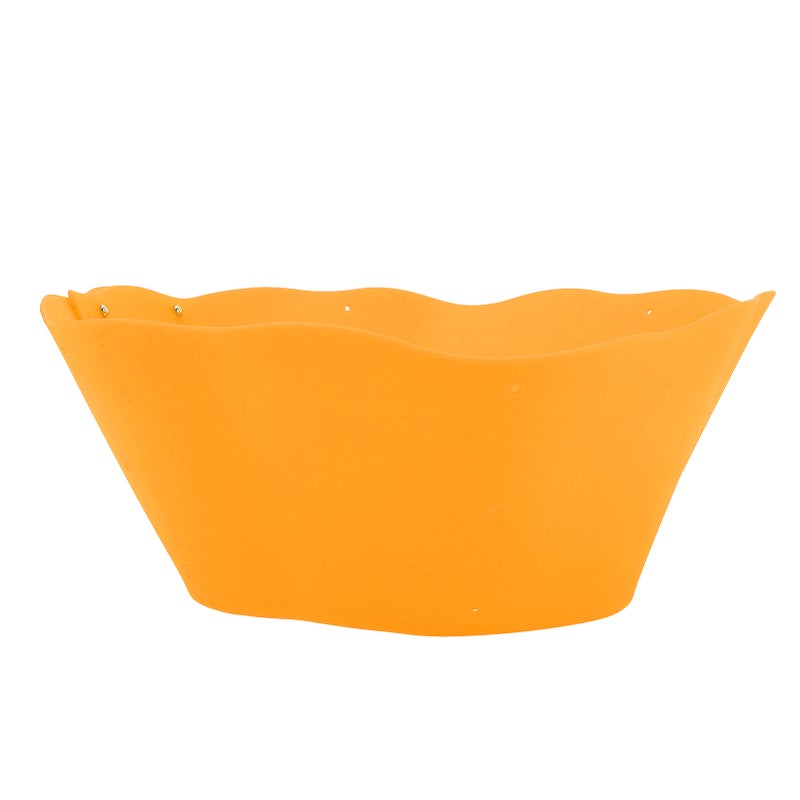 Silicone Splatter Guard for Frying Pan Pot DIY Adjustable Oil Splash Guard for Kitchen Everyday Cooking Orange - Image 2
