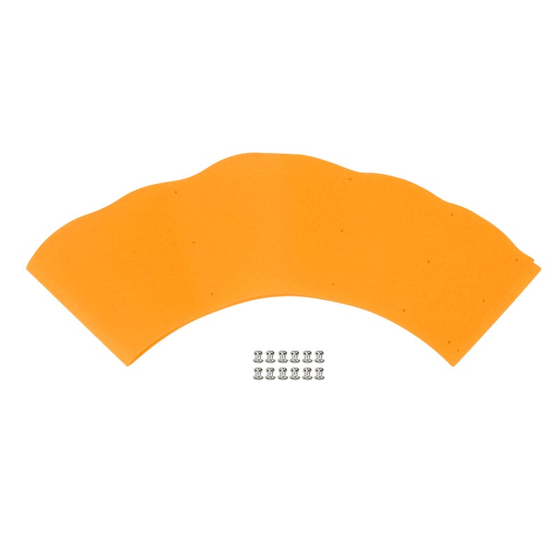 Silicone Splatter Guard for Frying Pan Pot DIY Adjustable Oil Splash Guard for Kitchen Everyday Cooking Orange - Image 1