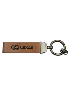 LEXUS Luxury Lexus Car Key Chain - Elegant PU Leather Strap and Metal Ring - Durable and Stylish Keyring  - Image 3