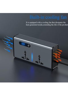 ELTRAZONE Car Power Inverter 200W: LED Display, Multiple Ports & Switch Control  - Image 5