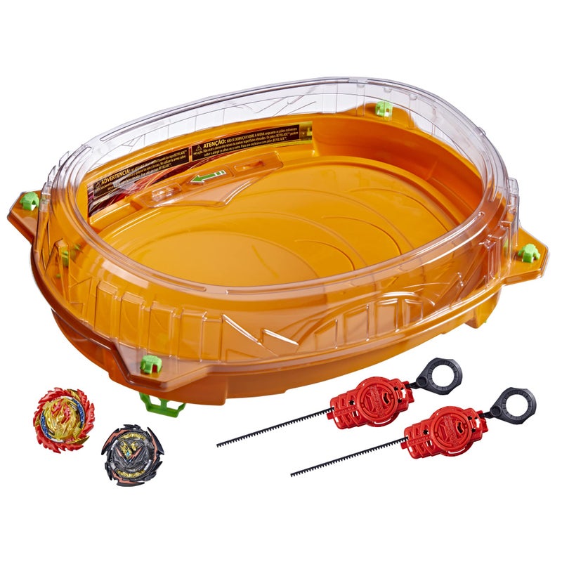 Beyblade Burst QuadDrive Cosmic Vector Battle Set - Battle Game Set with Beystadium, 2 Battling Top Toys and 2 Launchers for Ages 8 and Up - Image 1