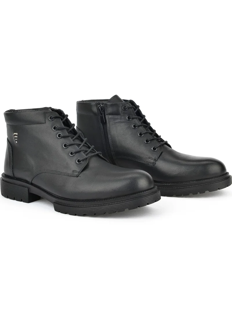 Ziya Men's Leather Boots 143423Z1974 Black