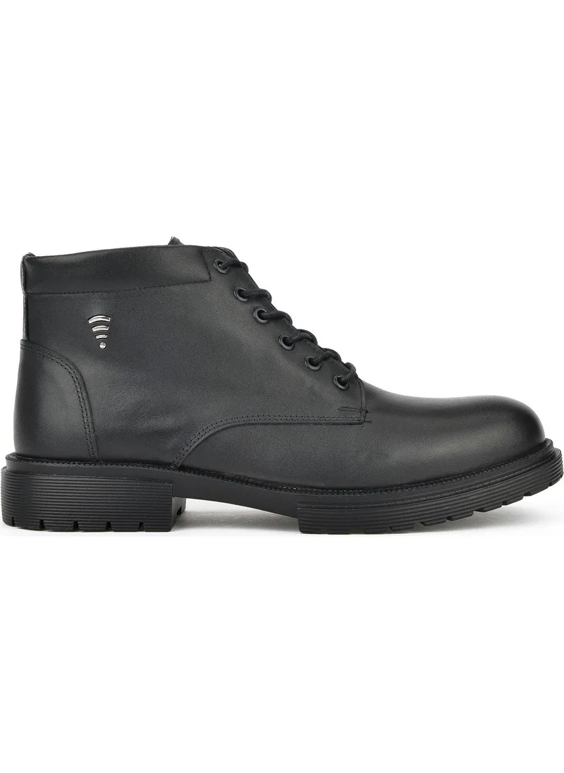 Ziya Men's Leather Boots 143423Z1974 Black