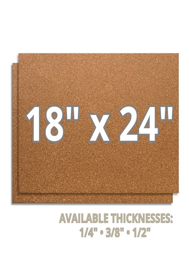 Manton Cork 18" x 24" x 1/2" Thick Cork Sheets (2-Pack), 100% Natural and Sustainable Cork Bulletin Boards. Perfect for Home, School, and Office - Image 2
