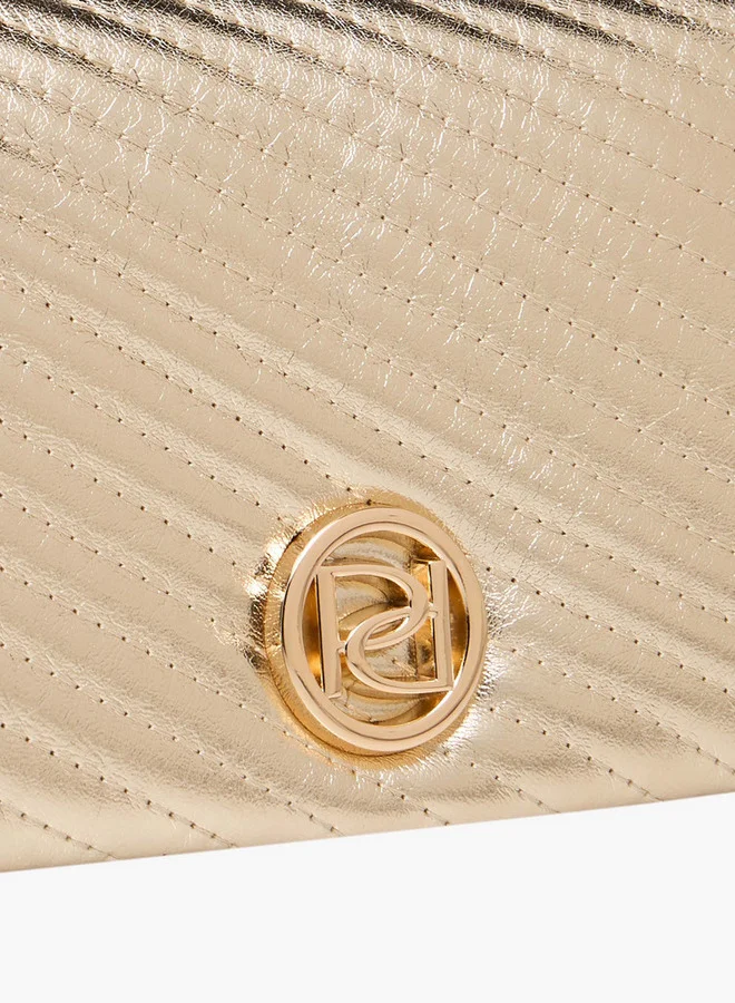 Paprika Quilted Crossbody Bag with Chain Strap