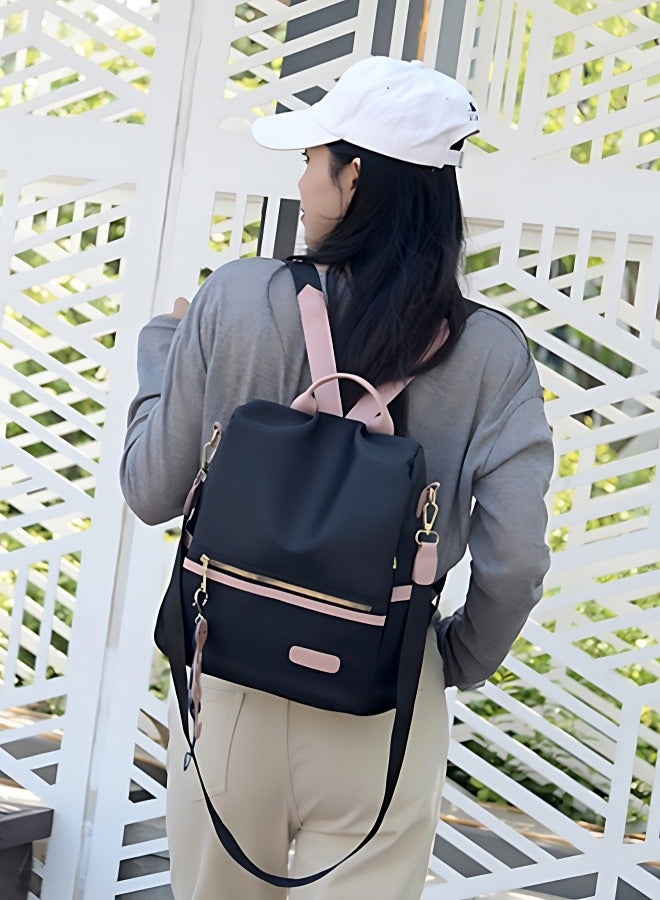 Girls' Nylon Material Backpack, Student's Large-capacity School Bag College Bag Tourist Bag with Pendant, Daily Commuting Shoulder Bag Crossbody Bag Office Bag Handbag Tote Bags for Women/Teenagers - Image 3