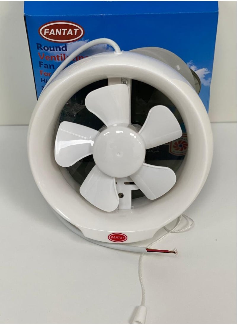 FANTAT - 15cm Circular Exhaust Fan – The perfect choice for fast and comfortable ventilation in tight spaces such as bathrooms and kitchens - Image 1