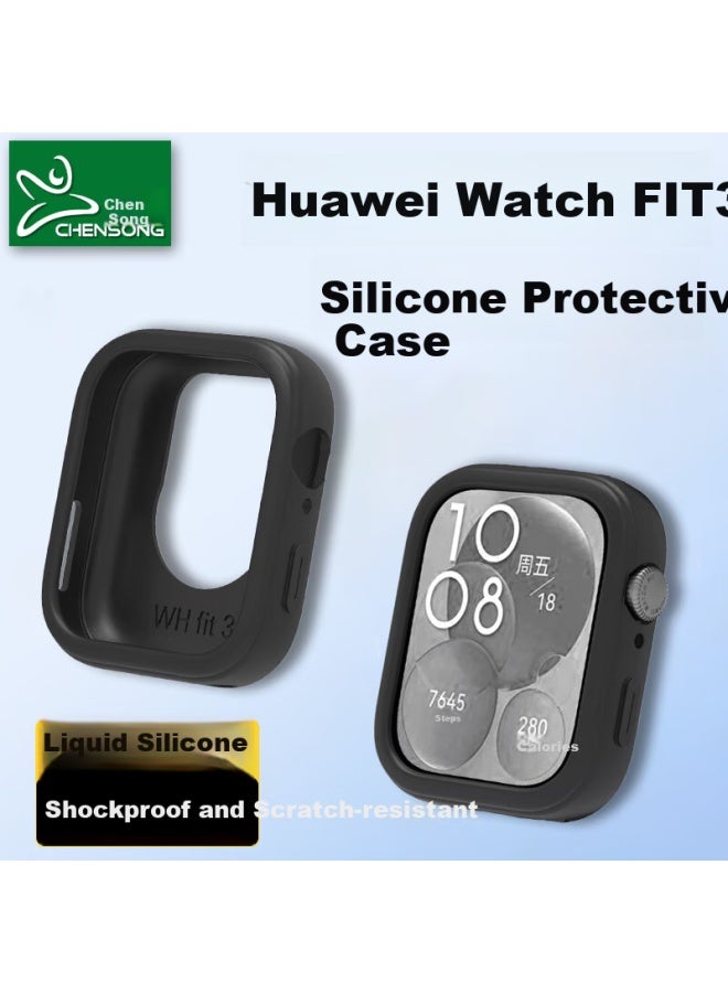 Chensong Silicone Protective Case For Huawei Fit3 Smarch, Shockproof Half-pack Protective Cover - Image 1