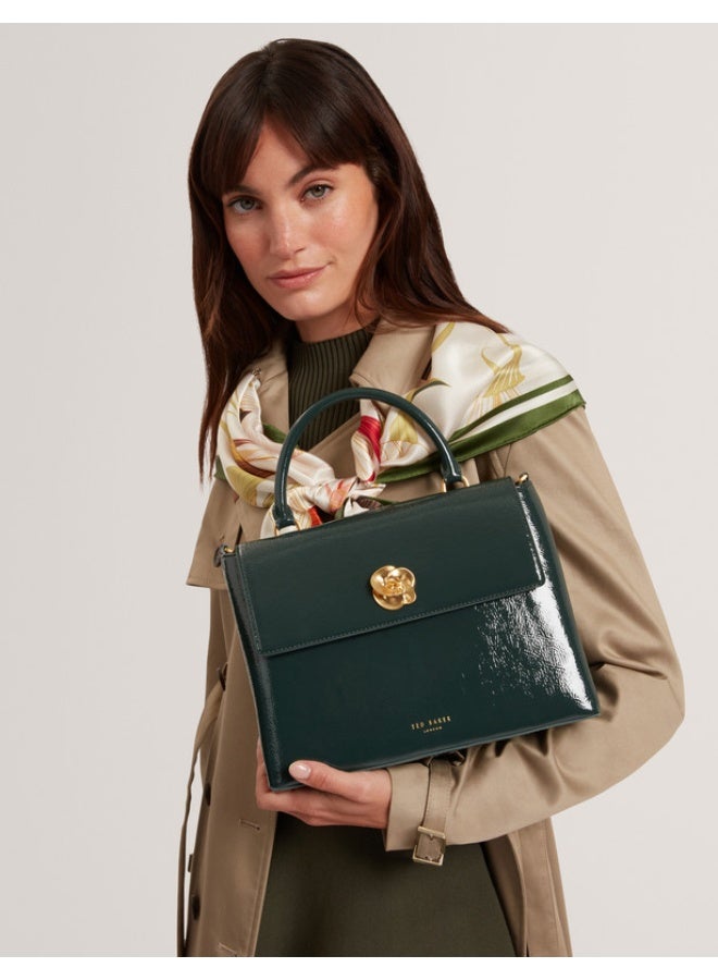 Ted Baker Rose Detail Crinkle Medium Top Handle Ba - Image 2