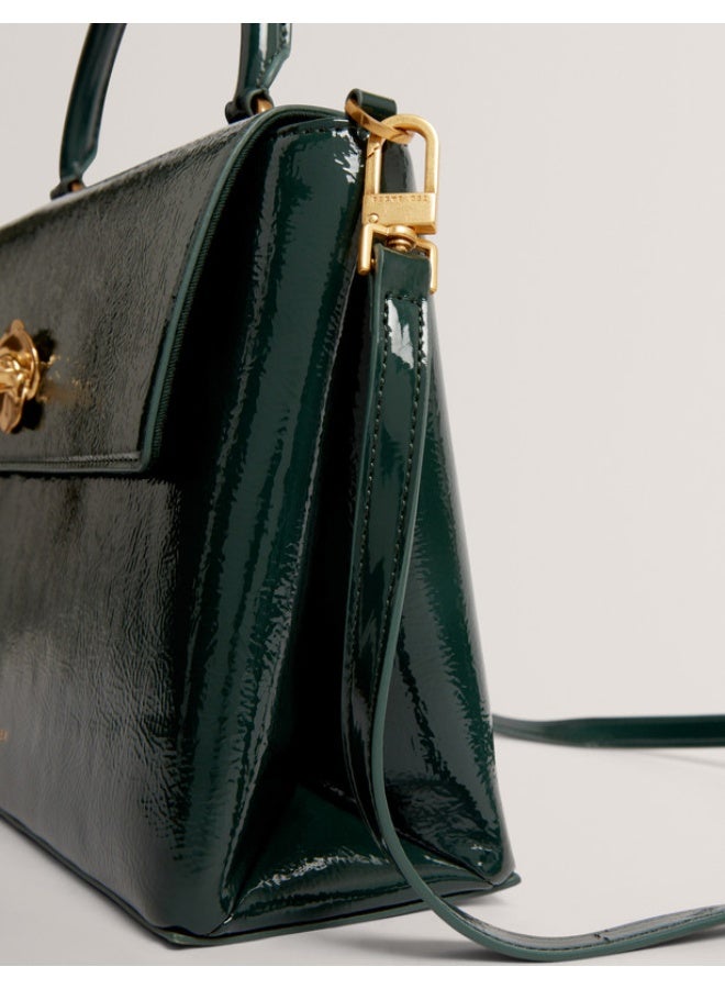 Ted Baker Rose Detail Crinkle Medium Top Handle Ba - Image 3